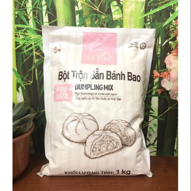 Bột Bánh Bao Trộn Sẵn Kèm Gói Men Và Hướng Dẫn Làm Bánh Bao Gói 1kg