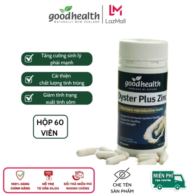 Tinh chất Hàu Goodhealth Oyster Plus Zin C, tăng cường sức khỏe, sinh lý nam giới, chắc khỏe xương khớp, hôp 60 viên