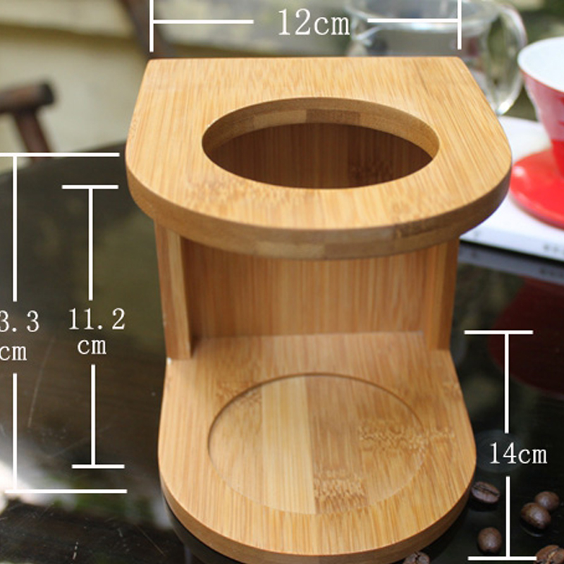 Giá đỡ pha cafe V6 bằng gỗ