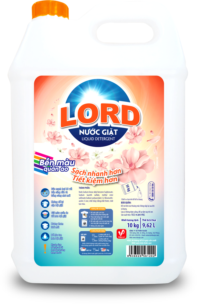 Nước giặt Lord 10kg