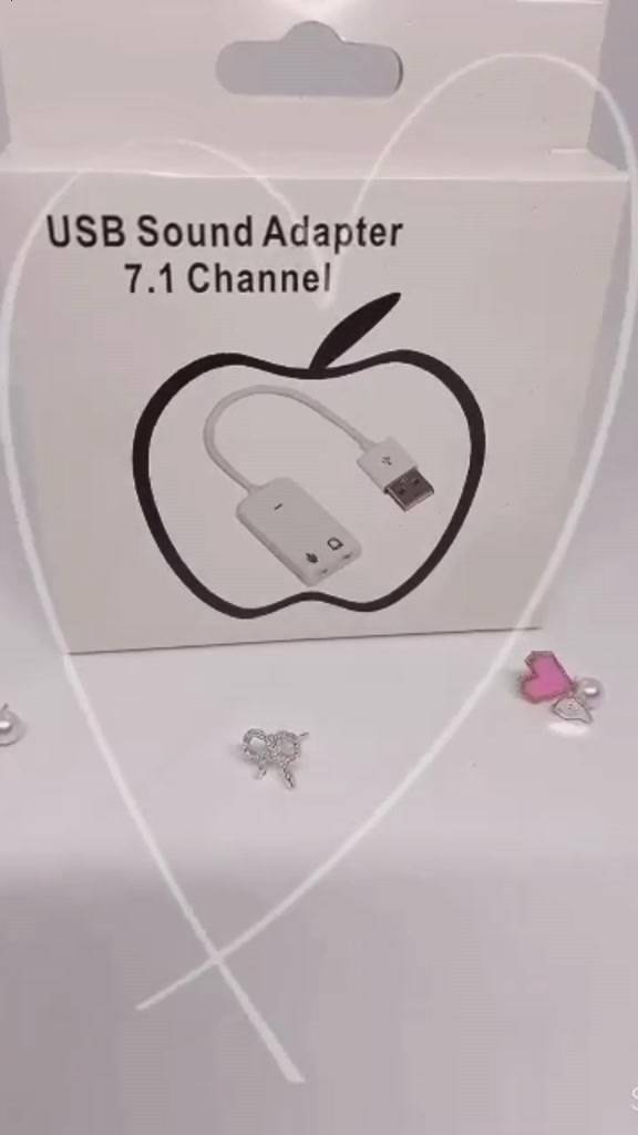 Usb Sound Có Dây 7.1 ( Cáp Chuyển Đổi Từ USB ra âm thanh cổng 3.5)- Full Box