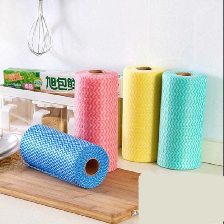 [Combo 5] Cuộn Giấy Vải Lau Đa Năng Tiện Dụng (50 tờ/cuộn)