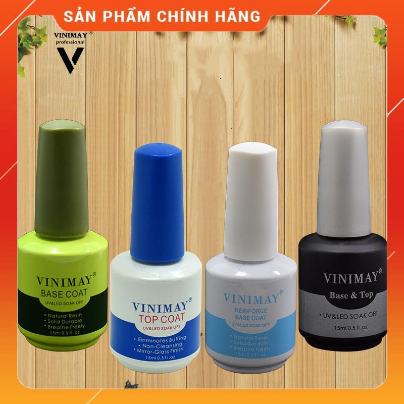 [CHÍNH HÃNG] Base (Liên kết) - Top Bóng - Top lì (Nhám) VINIMAY - 15ml