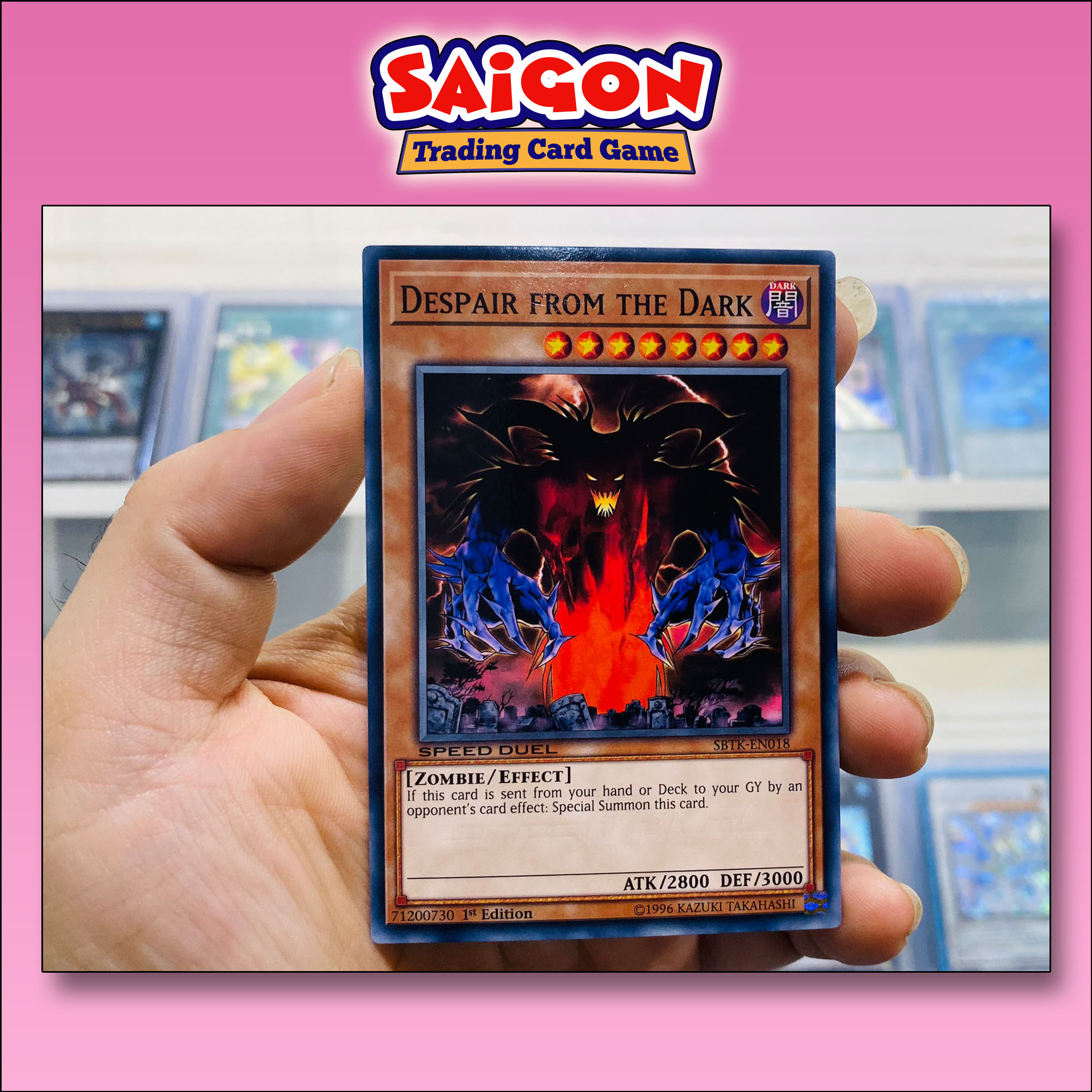 Thẻ bài yugioh mã sbtk-en018 - despair from the dark - common - 1st edition