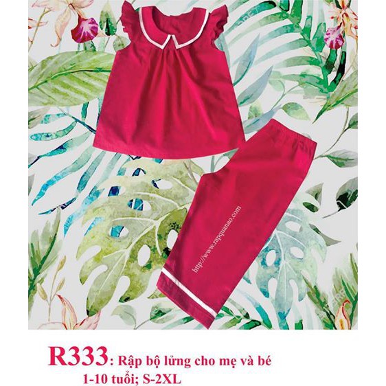 Rập giấy đồ bộ bé r333