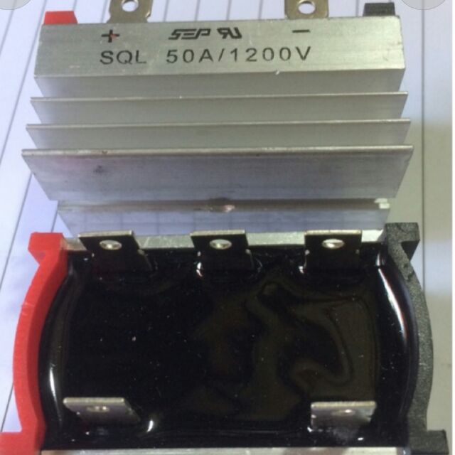 Cầu diode 50a 5 chân 3 pha
