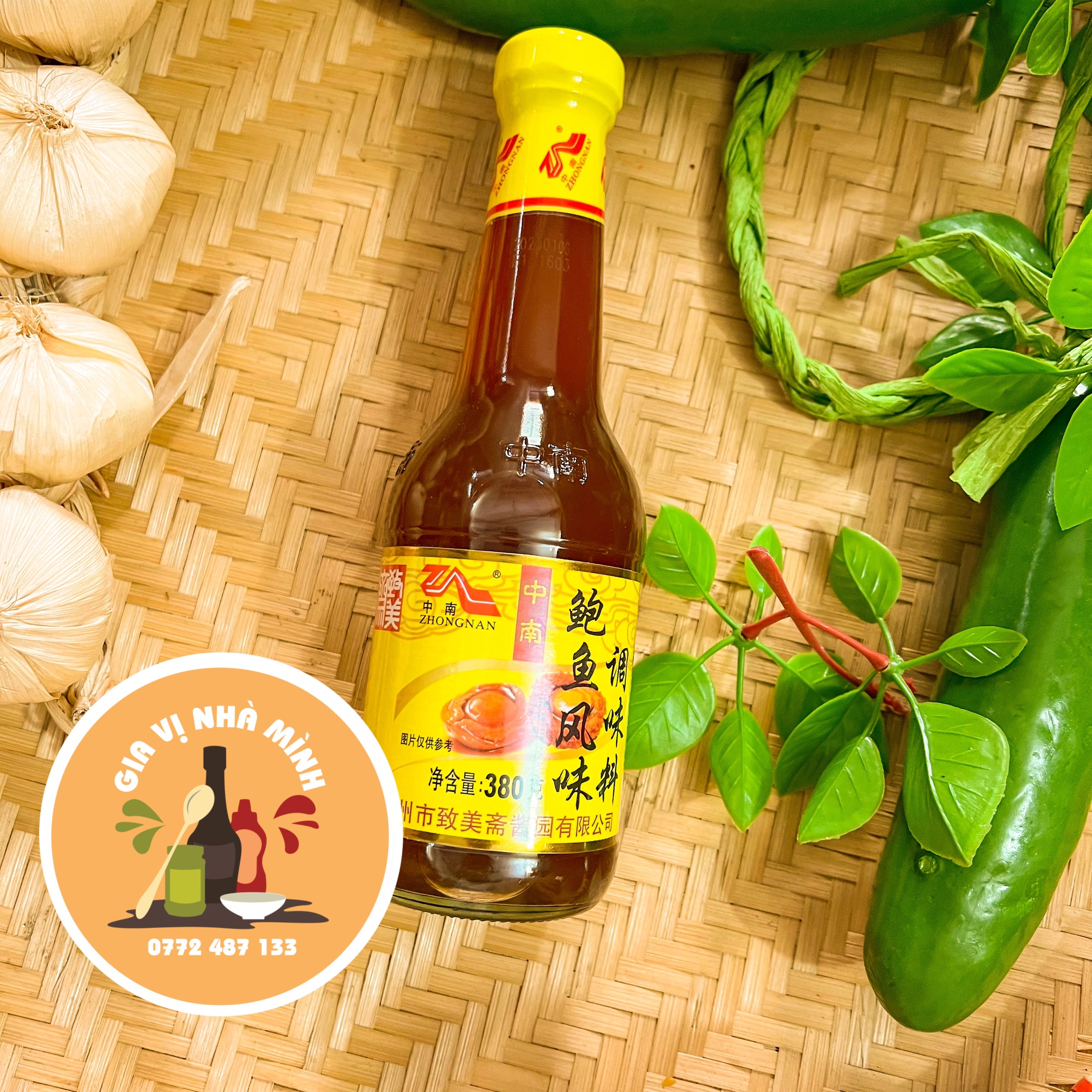 SỐT BÀO NGƯ ZHONGNAN - CHAI 380ML