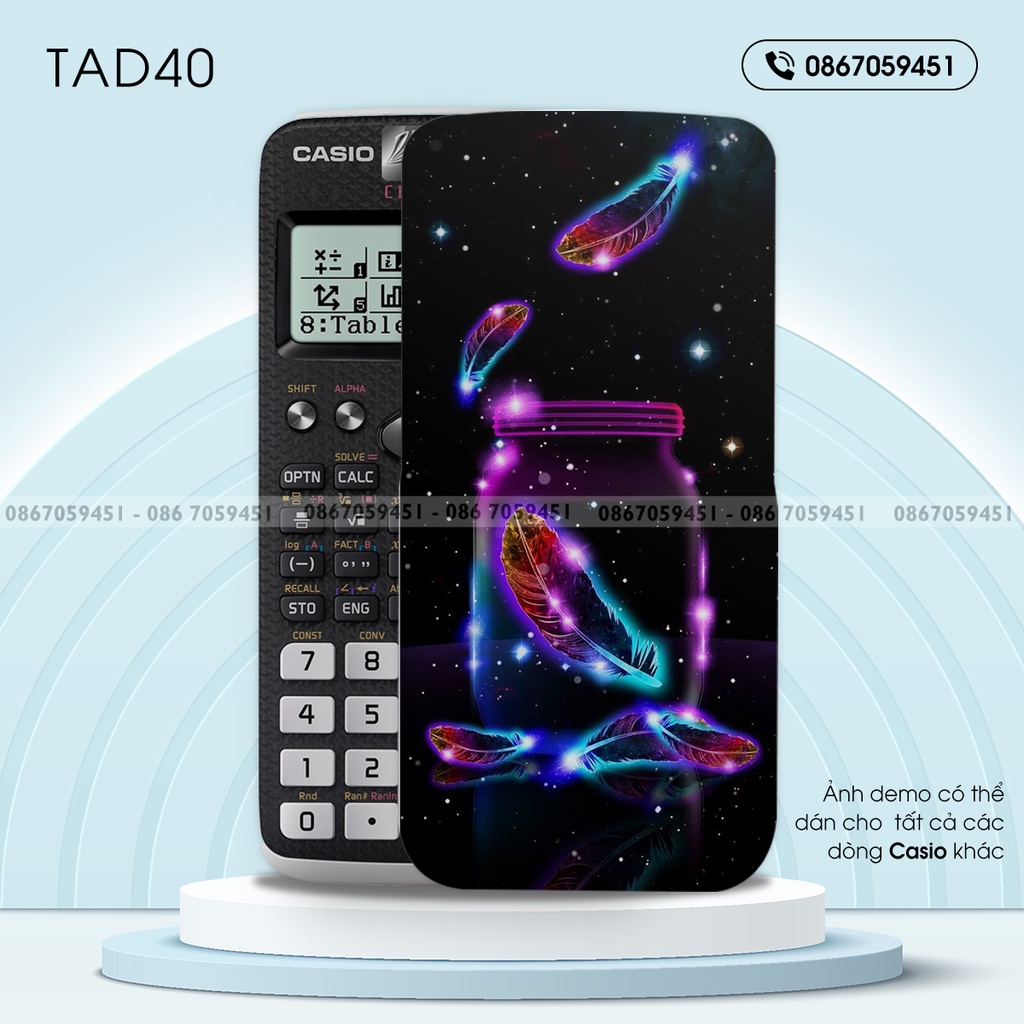 Skin dán máy tính casio in hình độc lạbộ 8 tadb8