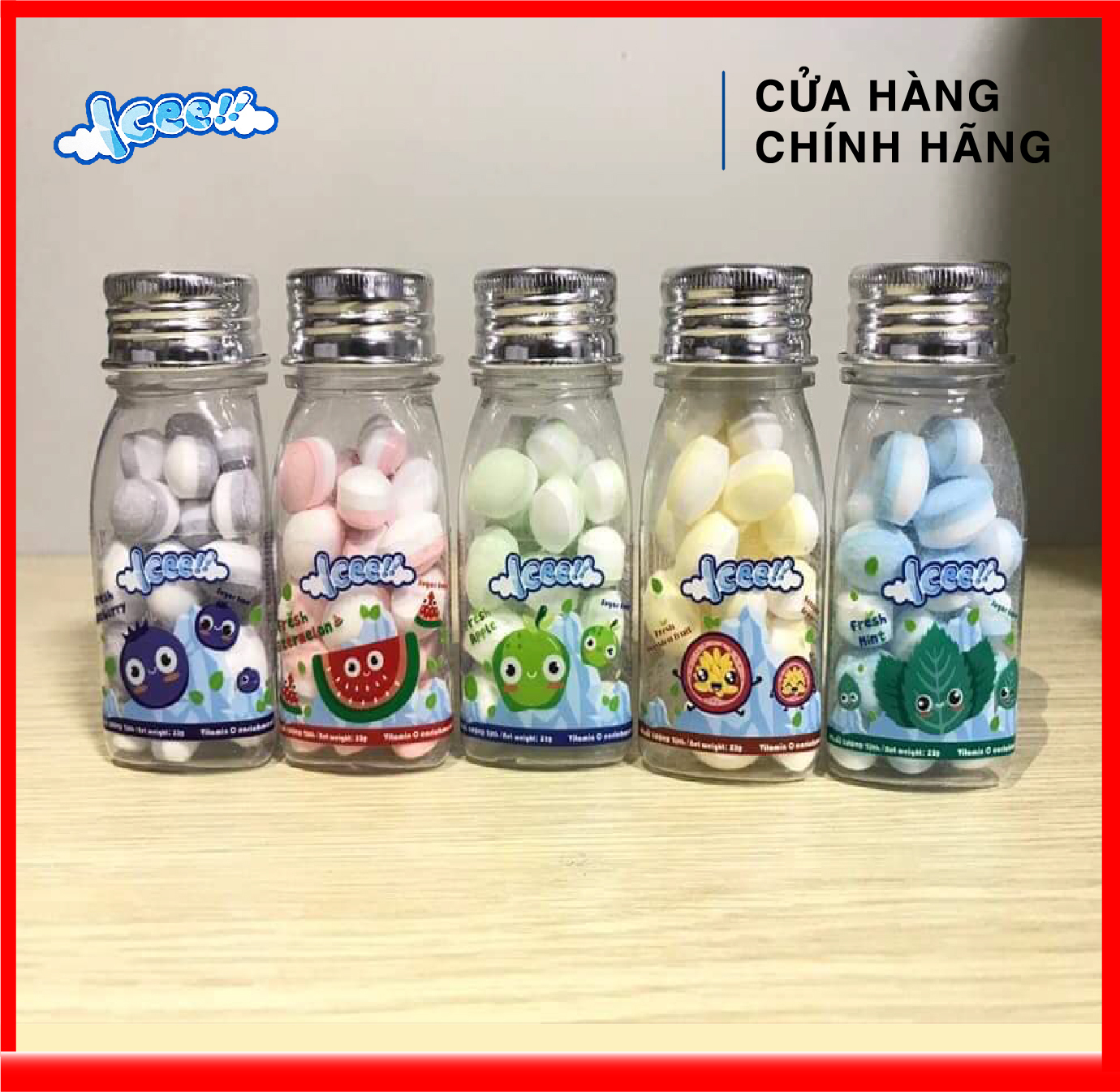 [ HÀNG CÔNG TY NHẬP KHẨU ] Kẹo The Icee Passion Fruit - Vị Chanh Dây 23gr