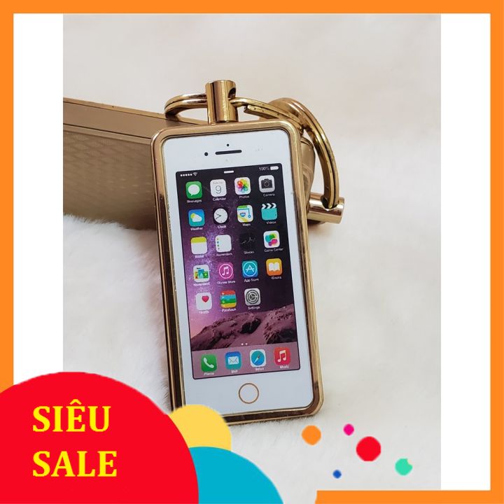 Bật lửa điện kiêm móc khóa Iphone siêu đẹp