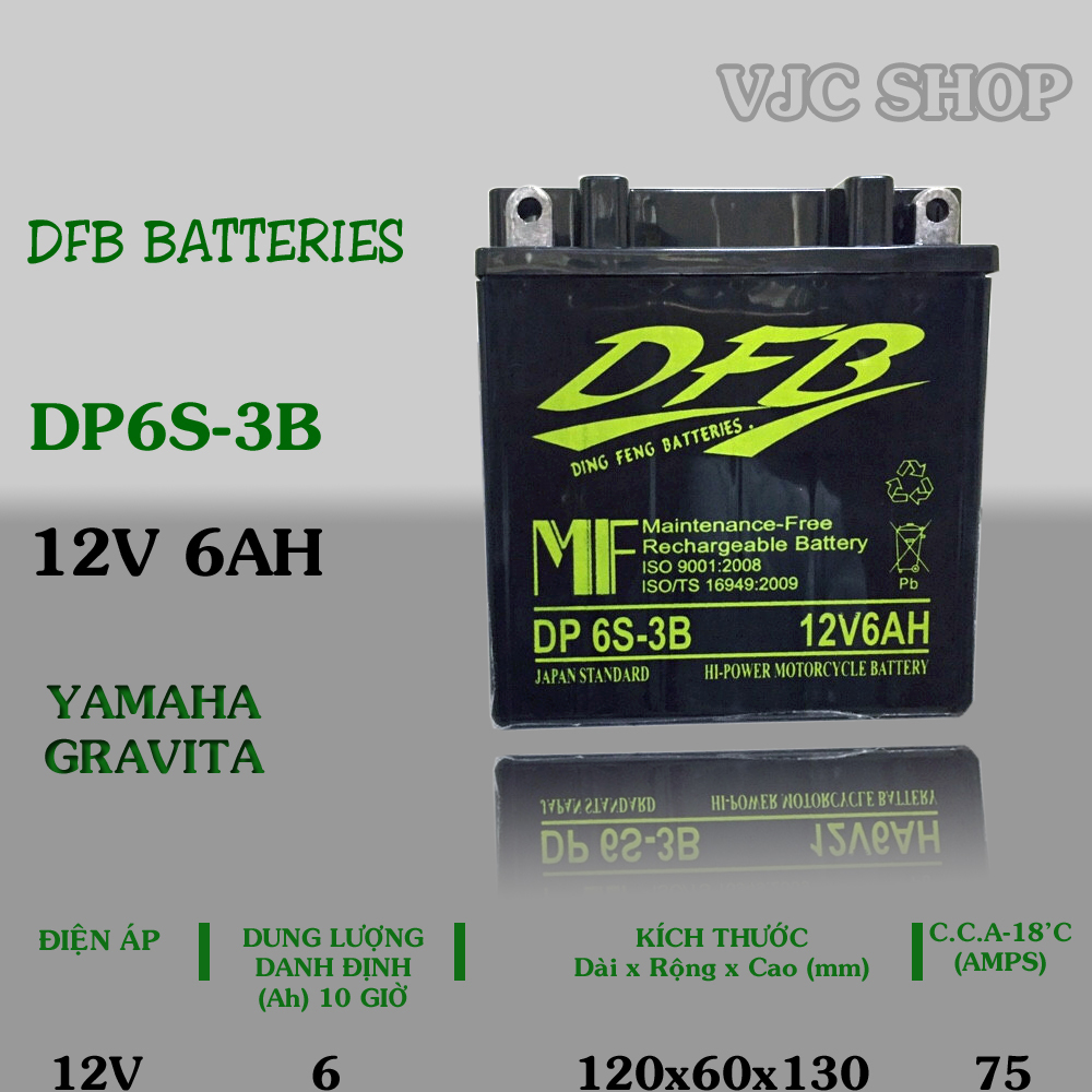 battery Suzuki best 110 12v-6ah dp6s-3b (DFB) warranty 1 year
