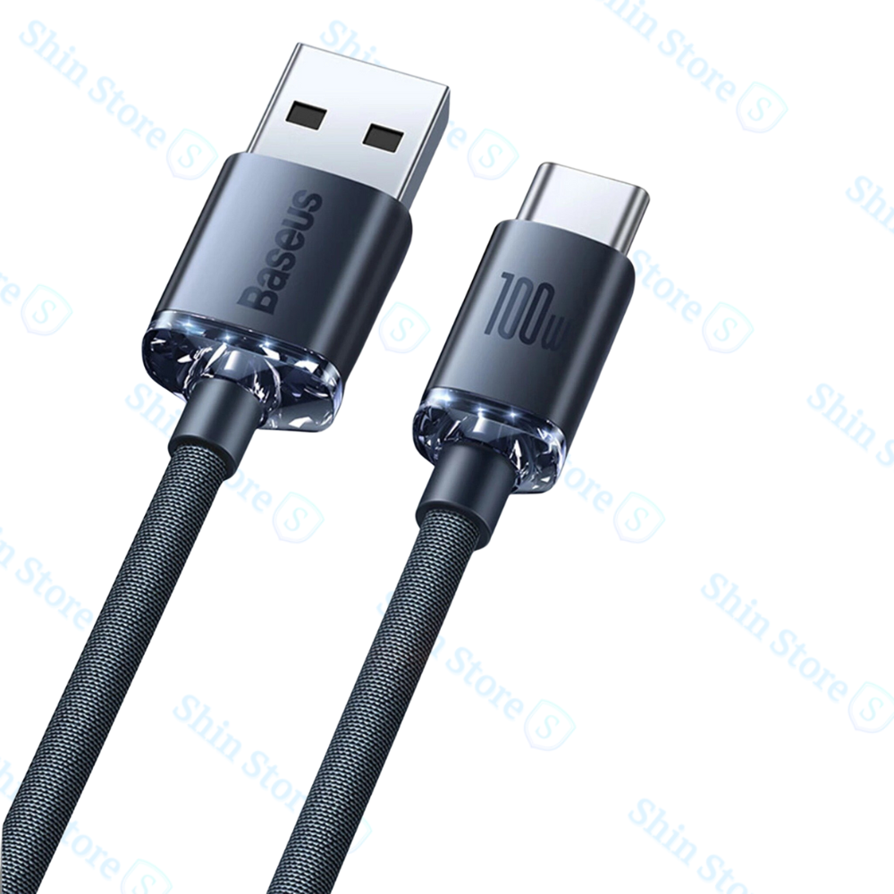 Dây cáp sạc nhanh siêu bền BASEUS 100W USB Type C 5A - Shin Store
