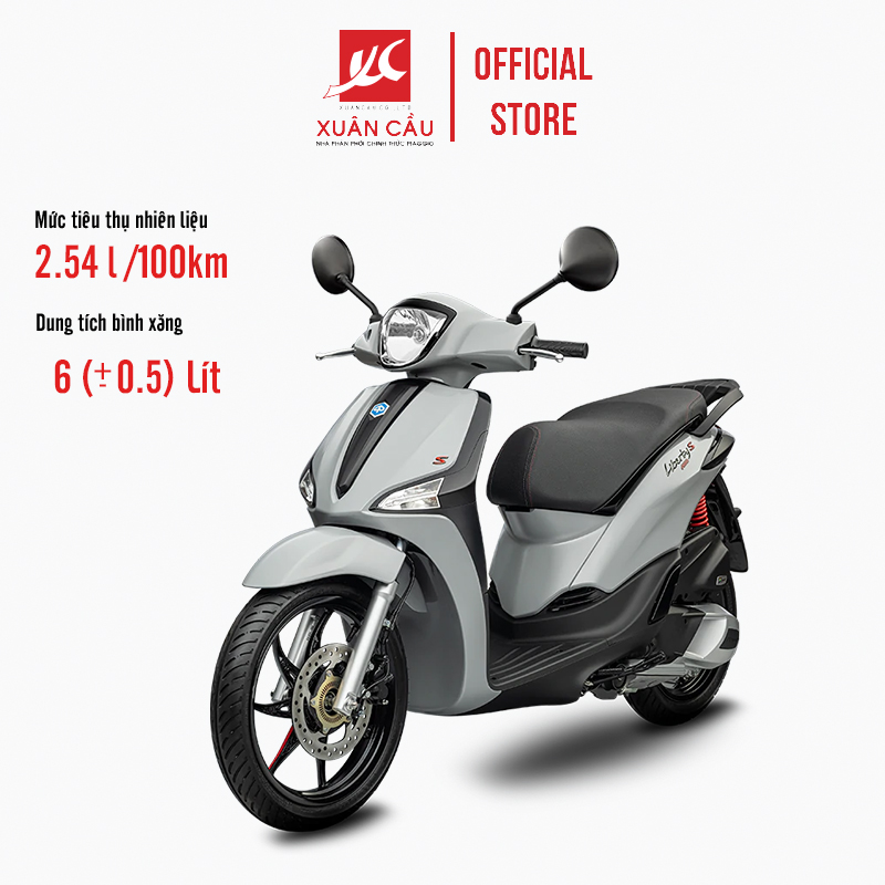 [Trả góp 0%] [Xe máy trả góp 0%]Xe máy Piaggio Liberty S Black Series  ABS 125 iGET -  Mới 100%