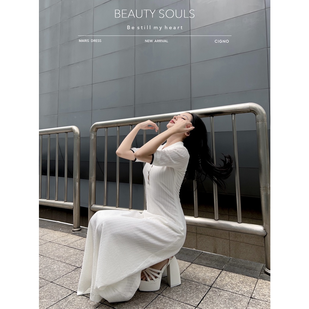 CIGNO-Đầm cổ sơ mi cách điệu MARIS Dress