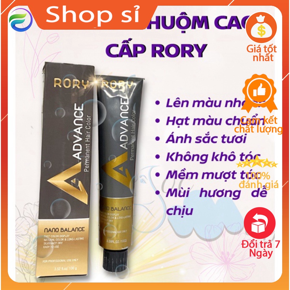 MÀU RORY PHỦ BẠC NÂU ĐEN 100ml