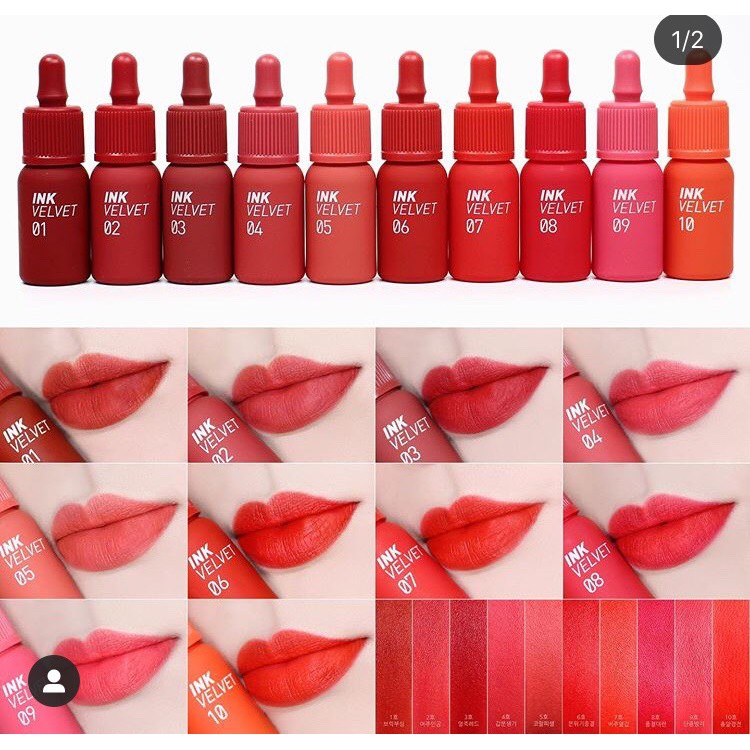 [NEW 2019] Son Kem Lì Peripera Ink Velvet Lip Tint