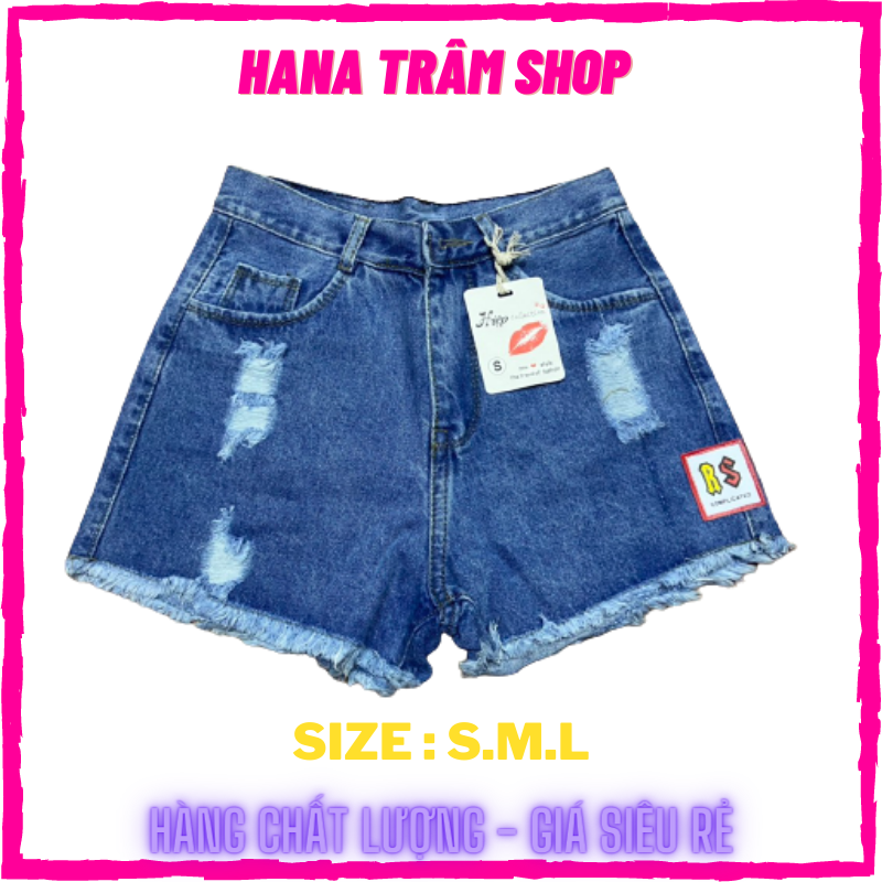 Quần sọt jean nữ m60 - hana trâm shop