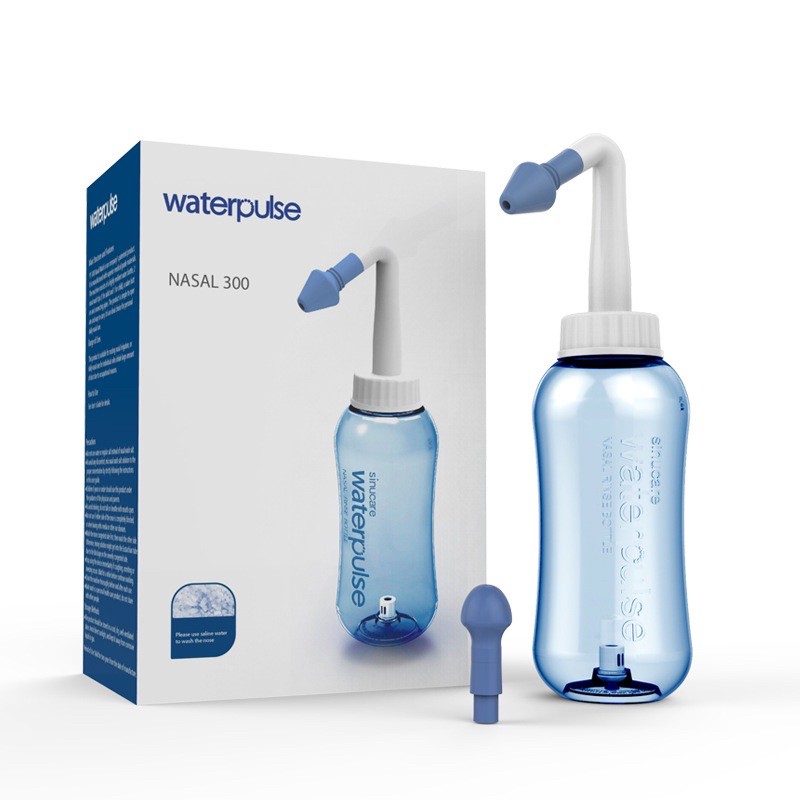 Bình rửa mũi thương hiệu water pulse thông sạch mũi ngăn ngừa viêm xoang, bình xịt rửa mũi