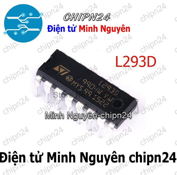 [1 con] (DIP) IC L293 DIP-16 (L293D 293) - HH002220