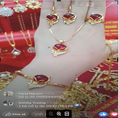 Bộ trang sức hồ ly đá đỏ