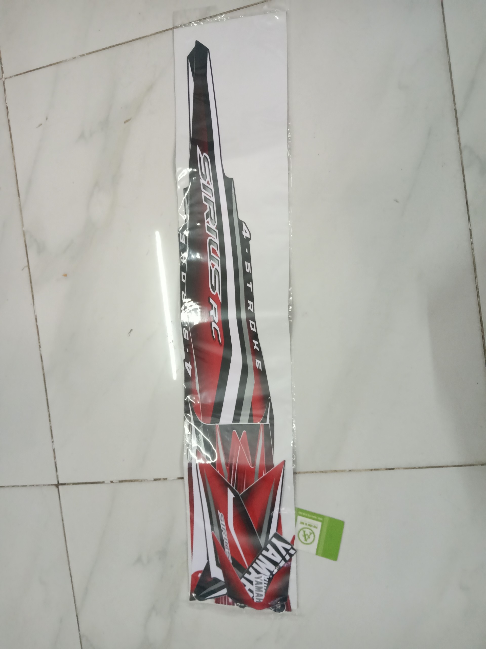 Tem dành cho xe sirius rc 110 đỏ đen