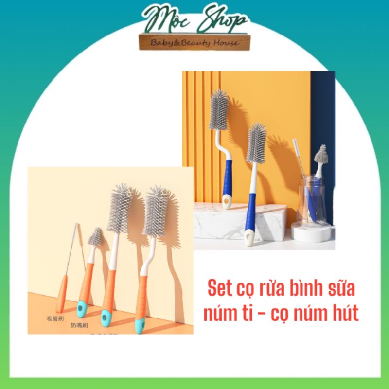 Cọ rửa bình sữa silicon , cọ rửa ống hút