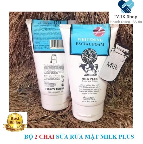 [HCM]Bộ 2 Chai Sữa Rữa Mặt Con Bò Milk Plus - Nhập Khẩu Thái Lan nhập khẩu