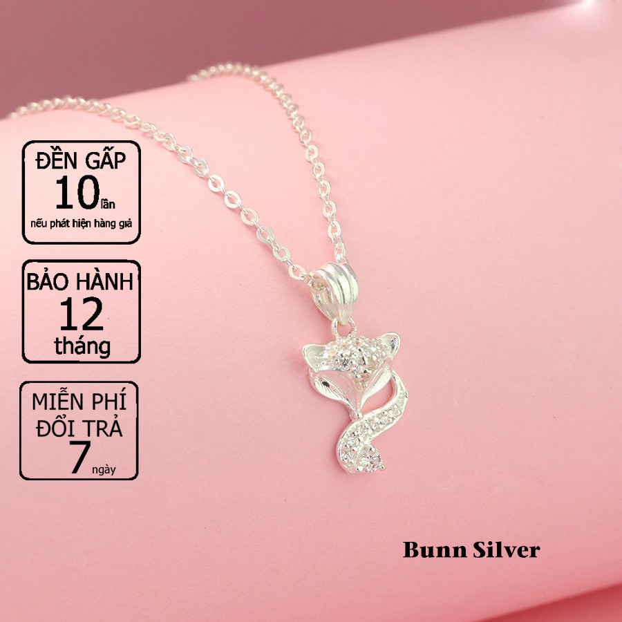 Mặt dây chuyền bạc hình hồ ly (1 mặt không có dây)