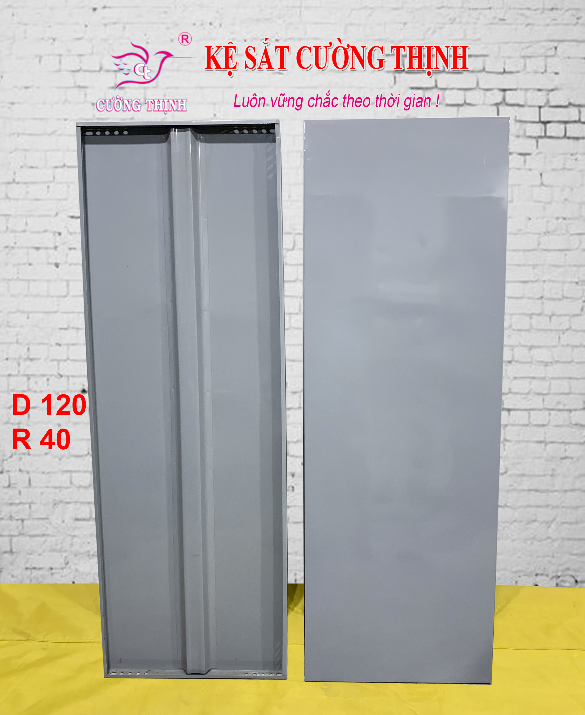Mâm sắt, dài 120cm x rông 40cm, lắp ráp kệ sắt đa năng