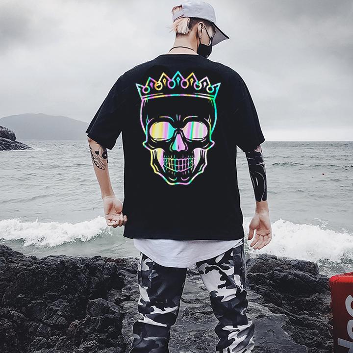 [HCM]ÁO THUN PHẢN QUANG 7 MÀU KING SKULL NAM NỮ