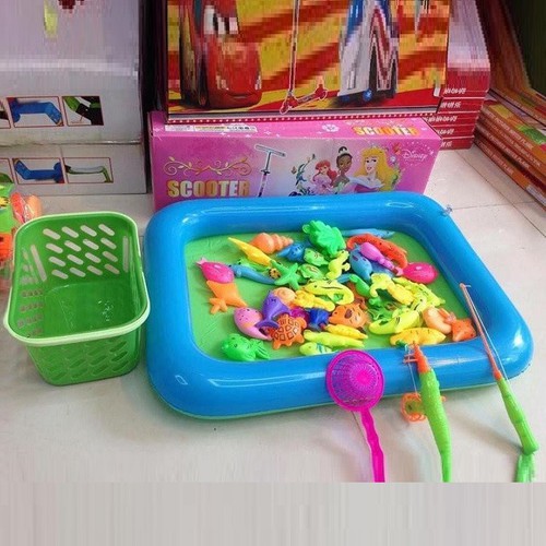 Bộ đồ chơi câu cá cho bé kèm bể phao+bơm tay