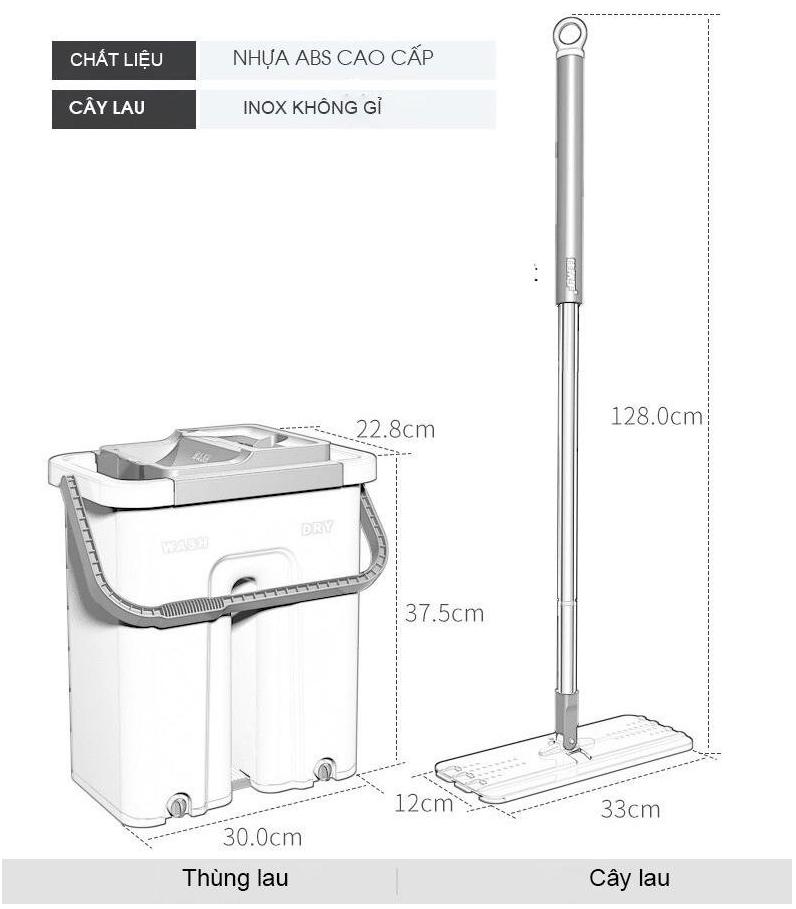 WorldMart - Thùng Lau Nhà Cao Cấp Nhật Bản