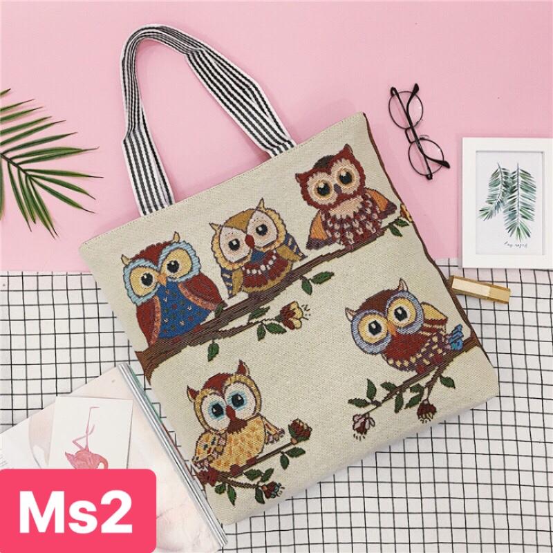 [HCM]Túi  tote xách tay hình động vật cá tính cho bạn gái A109 AL