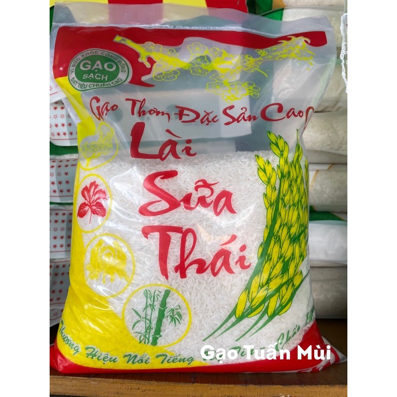 Gạo Lài Sữa  (bao 5ky nilong)