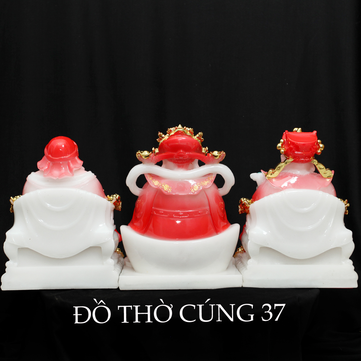 [ BỘ 3 ÔNG - CAO 20 CM ] THẦN TÀI +THỔ ĐỊA +THẦN TIỀN CHẤT LIỆU BỘT ĐÁ + COMPOSITE