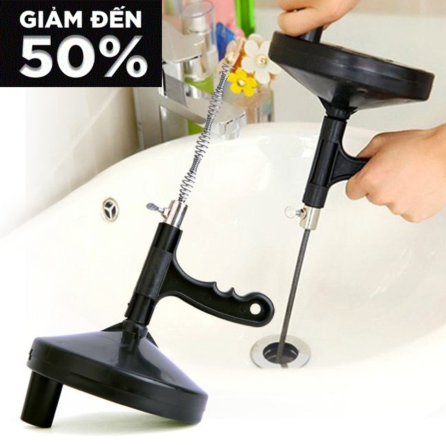 Dụng cụ thông cống, thông bồn cầu thoát nước 5m tiện dụng- hàng chất lượng