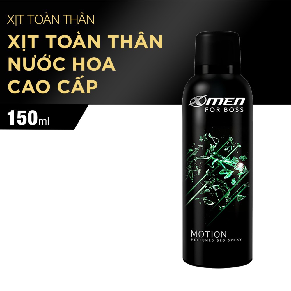 Xịt khử mùi toàn thân nam X-Men For Boss Motion 150ml