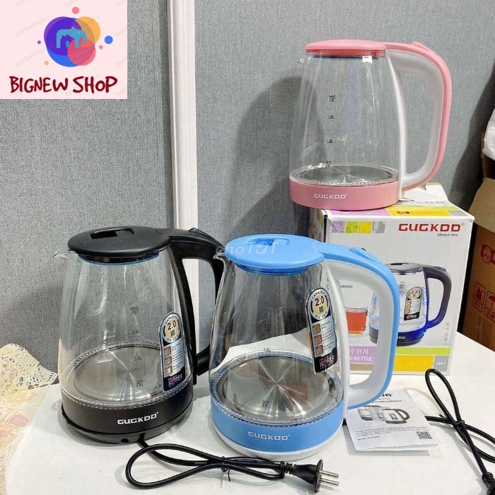 [HÀNG CAO CẤP] Bình Siêu Tốc Cuckoo Thủy Tinh - Ấm Đun Nước Siêu Tốc, Dung Tích 2.0L, Công Suất 1500W, Đun Sôi Cực Nhanh, Tự Động Ngắt Khi Sôi, Cách Nhiệt, Tiết Kiệm Điện Năng, Ấm Đun Siêu Tốc, Ấm Siêu Tốc Cao Cấp, Ấm Siêu Tốc