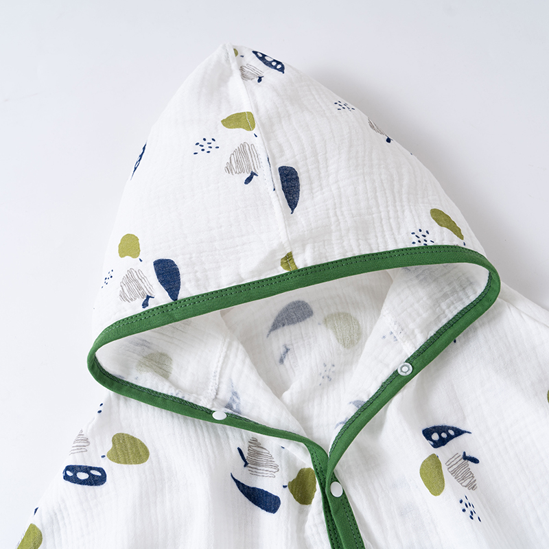 Áo choàng chống nắng gió vải xô muslin cao cấp cho bé sơ sinh 0-12 tháng tuổi, nhiều hình đáng yêu- A22