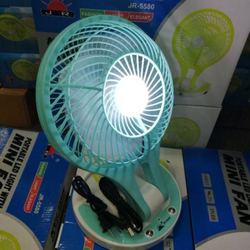 Quạt tích điện kèm đèn led siêu sáng Quạt sạc tích điện mini fan siêu mát Quạt tích điện mini