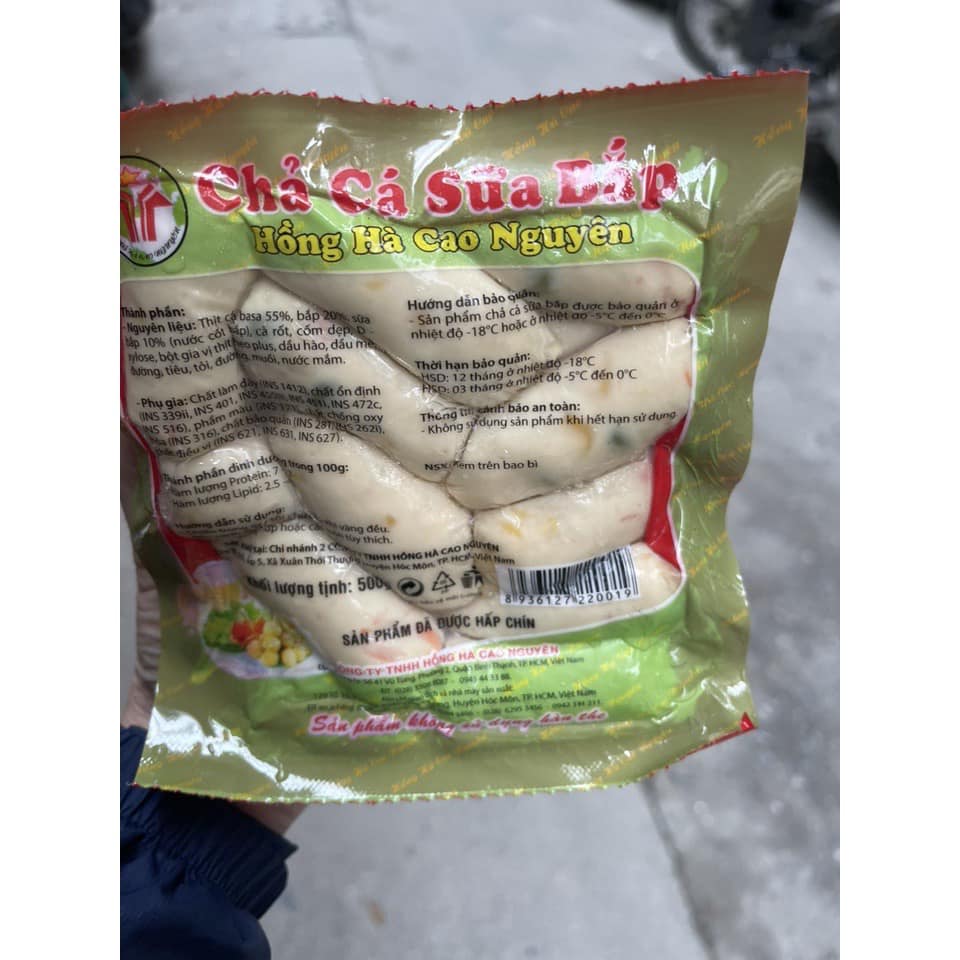 Chả cá sữa bắp- xúc xích ngô 500g ( Giao hàng hỏa tốc)