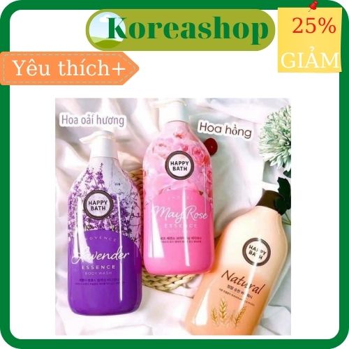 [ Hàng Chính Hãng] Sữa Tắm Happy Bath Hàn Quốc 900ml