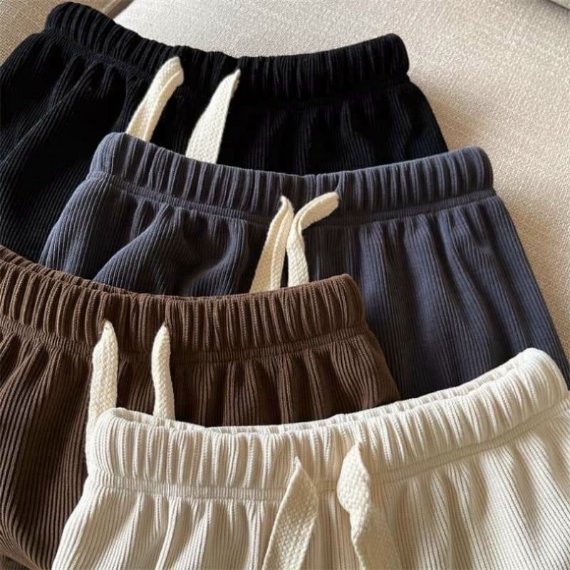 Quần ống rộng nhung tăm dây rút Bản to , Quần nhung ống suông tôn dáng siêu xinh mã 909