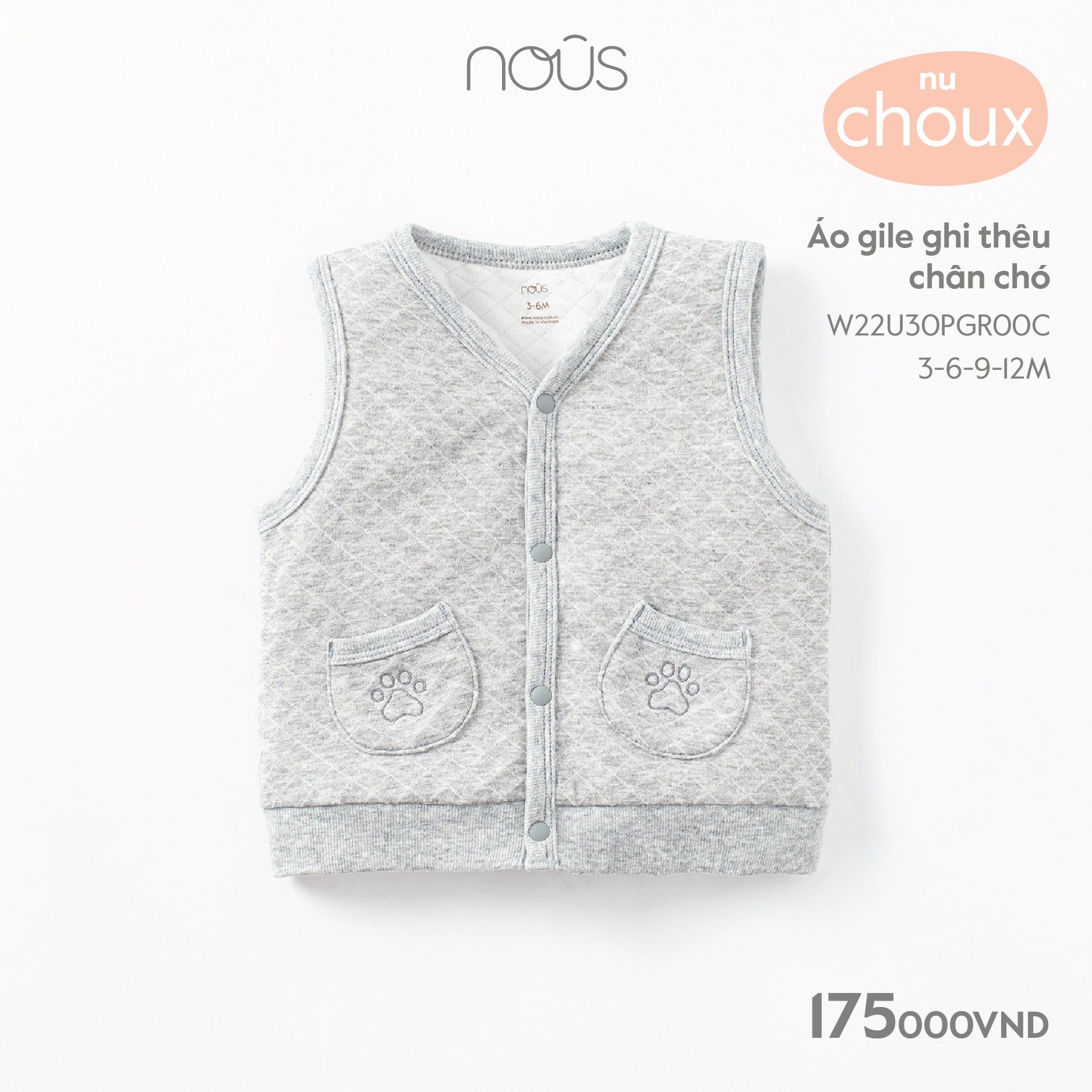 Gile nous / hrnee mẫu mới 2022 cho bé