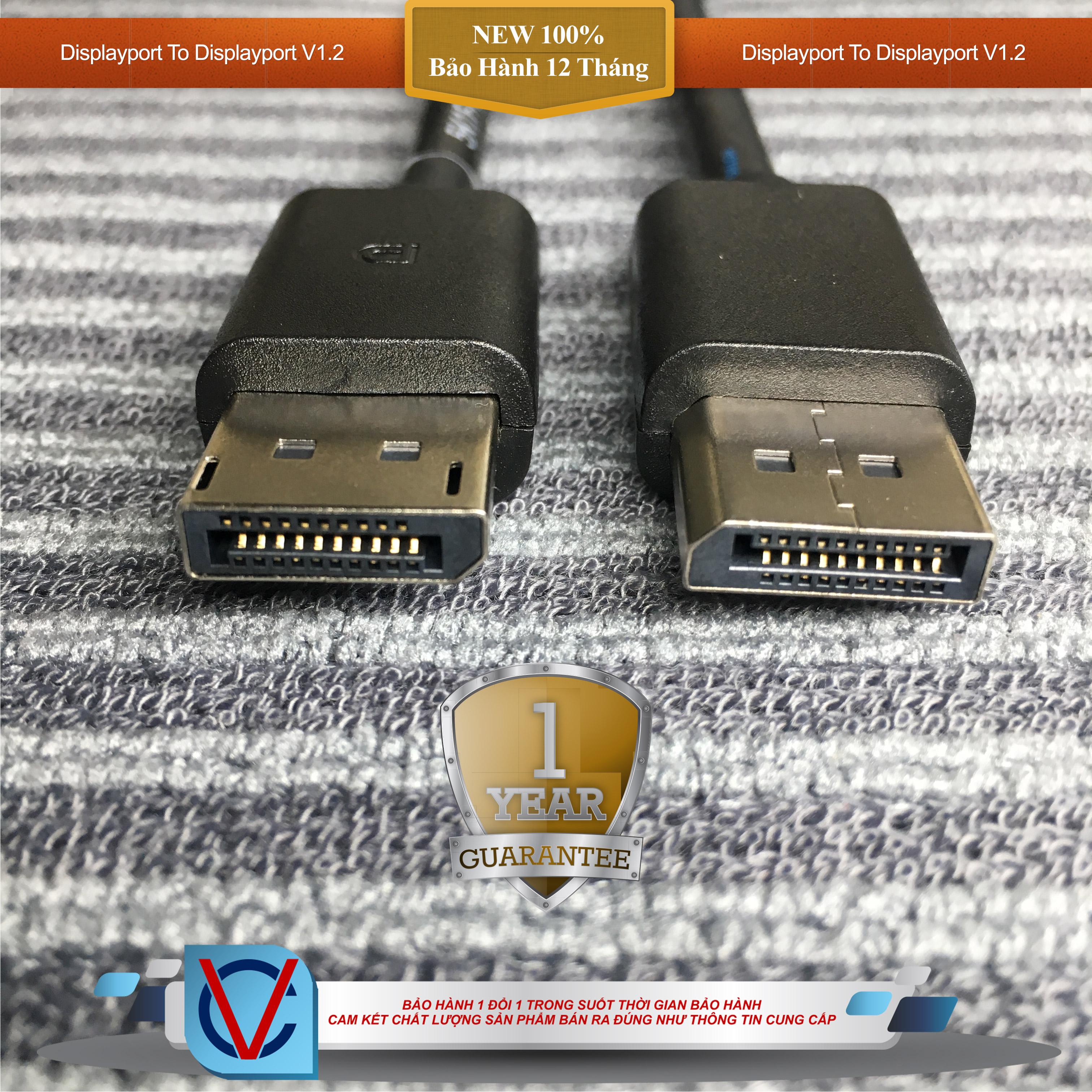 Cáp Displayport Rev: 1.2 Bóc Màn Hình Dell Cao Cấp