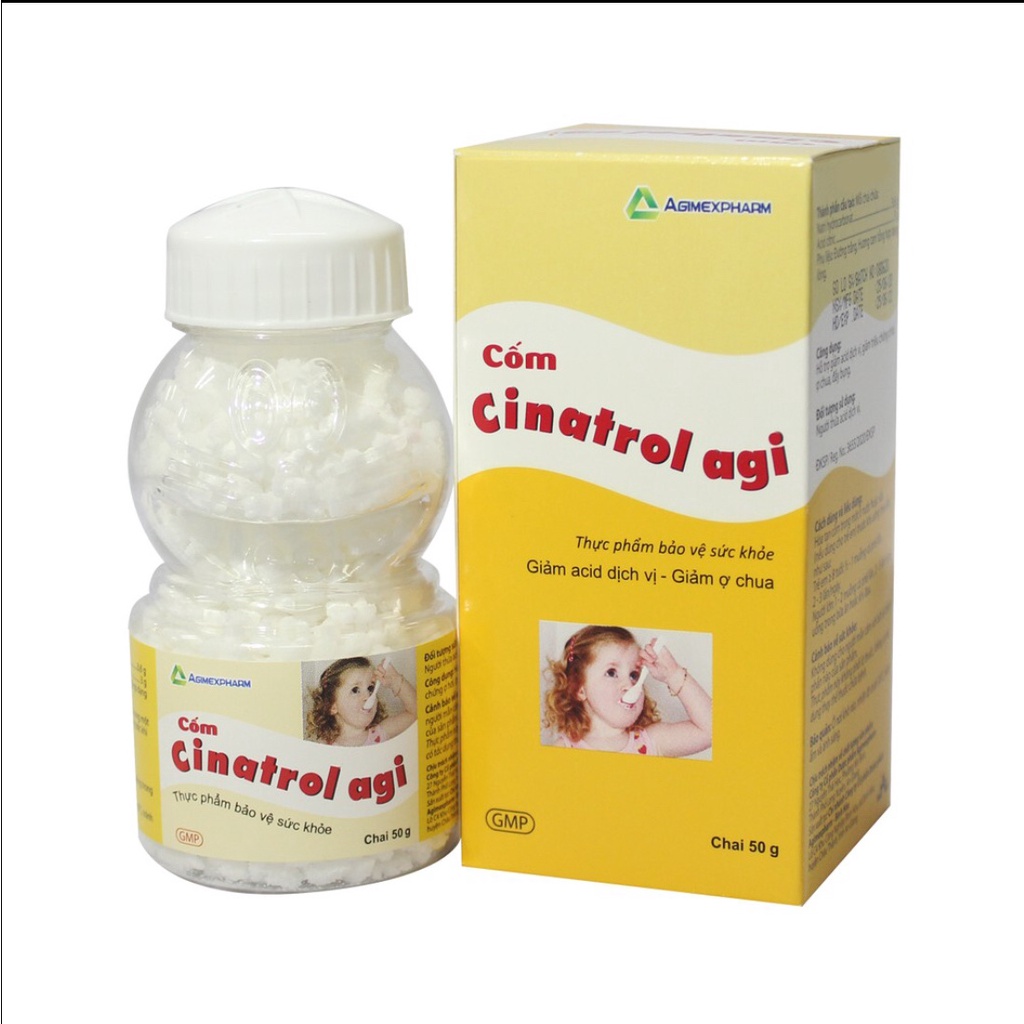 Cốm Tiêu Cinatrol Agi Chai 80Gam Màu Trắng Và Hồng