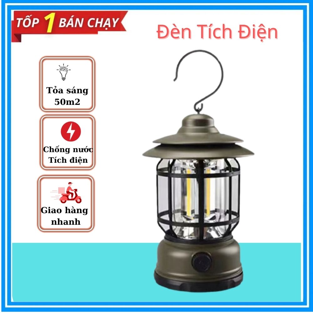 Đèn bão cắm trại Đèn lều cắm trại ngoài trời Đèn sạc trực tiếp USB nhỏ gọn và di động Đèn cắm trại không thấm nước di động