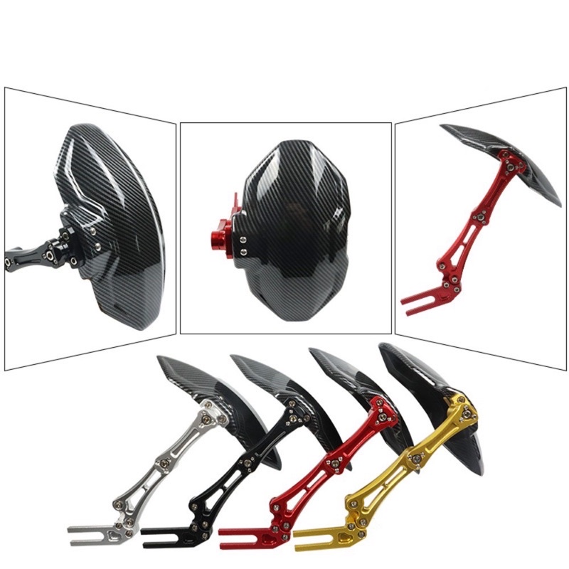 Dè chắn bùn loại 1 vân carbon nhôm CNC cho xe điện độ sợi cacbon