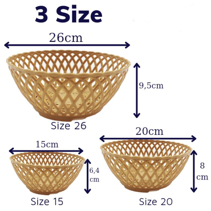 Rổ đan mây nhựa Việt Nhật