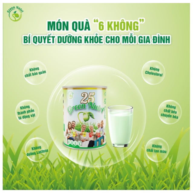 Sữa hạt dinh dưỡng 25 Green Nutri Singapore (Lon 750g) [Nhập khẩu 100%][Freeship]